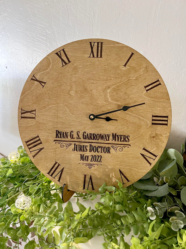 Personalized Wooden Clock