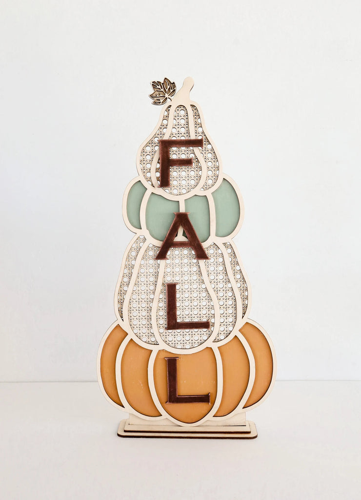 Stand Up Rattan Fall Pumpkin Stack Kit