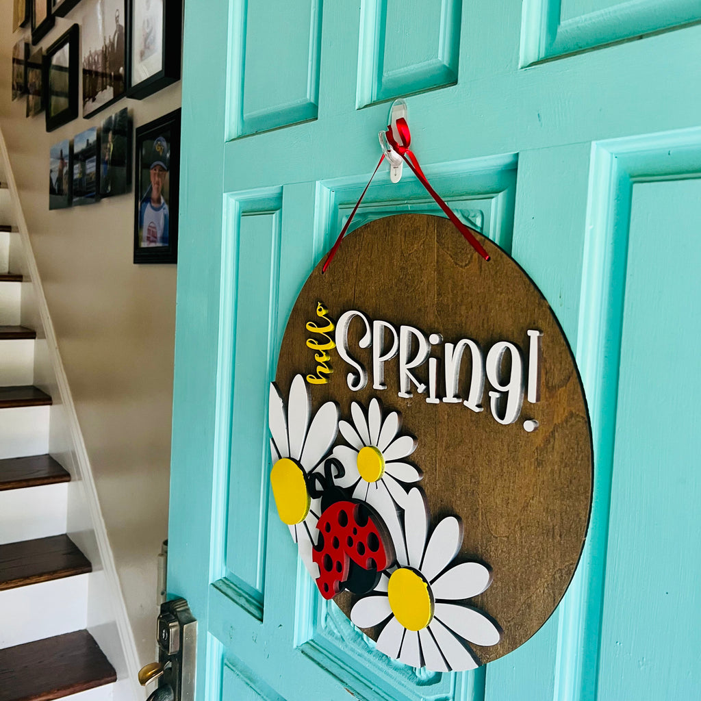 Hello Spring Door Hanger