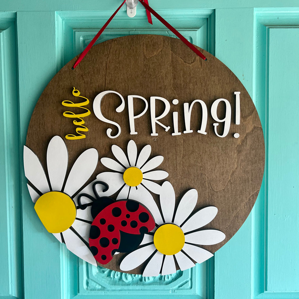 Hello Spring Door Hanger