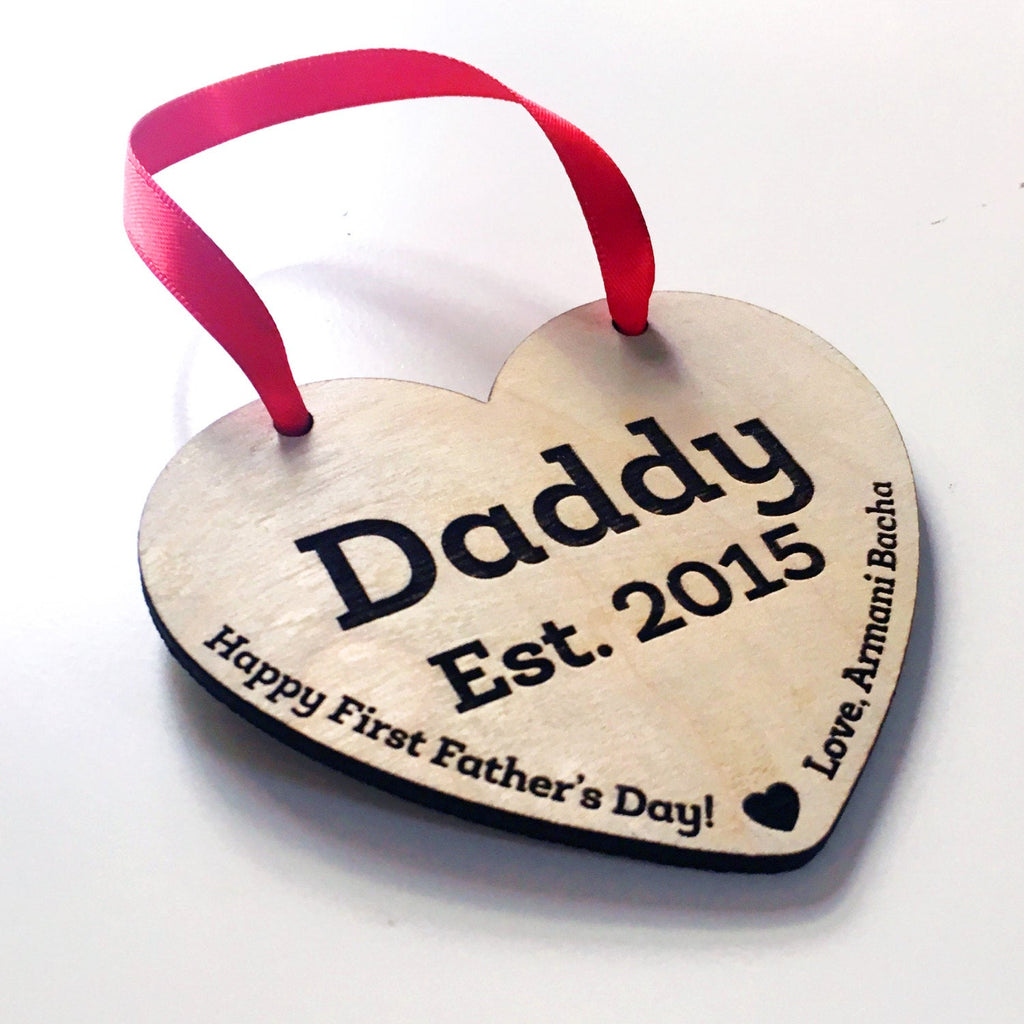 Daddy Ornament - First Fathers Day Gift