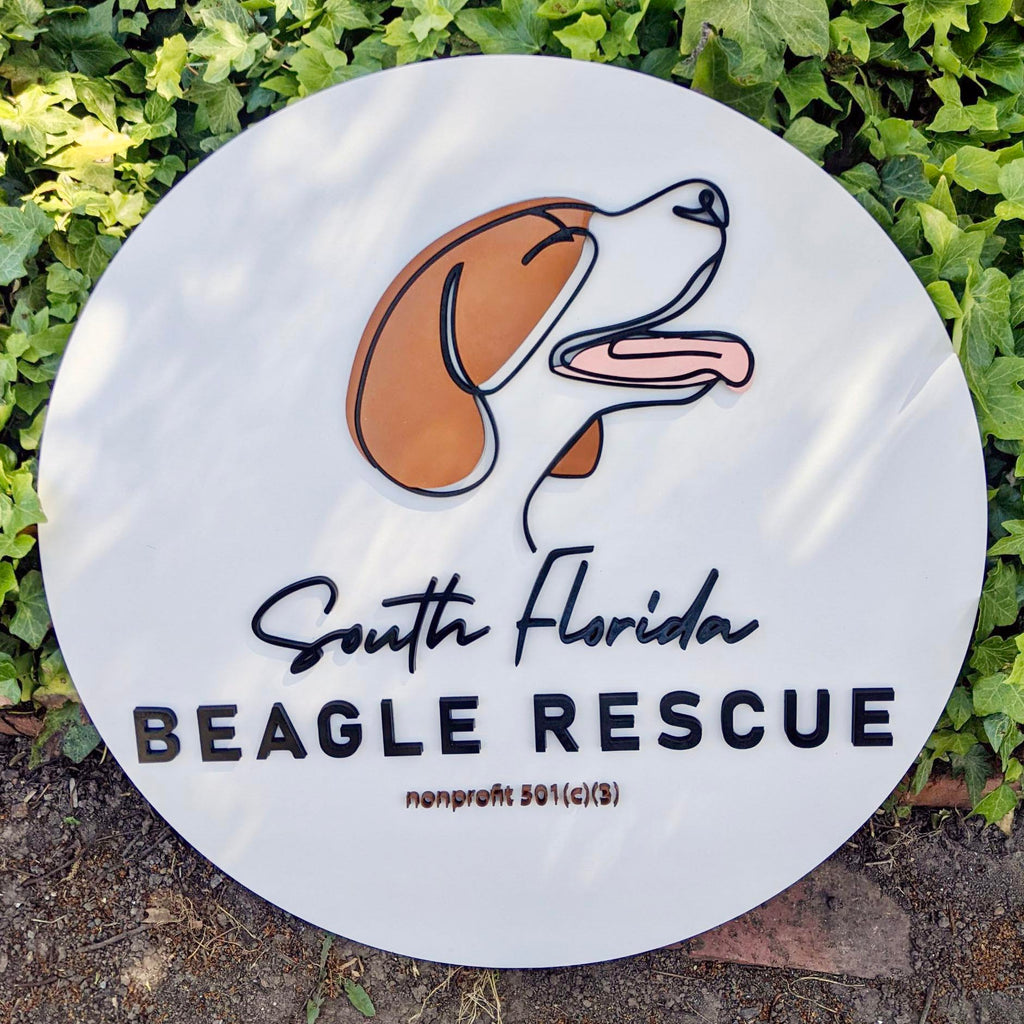 Custom Logo Signs - Double Layed - Multi Colored