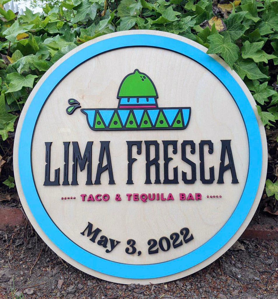 Custom Logo Signs - Double Layed - Multi Colored