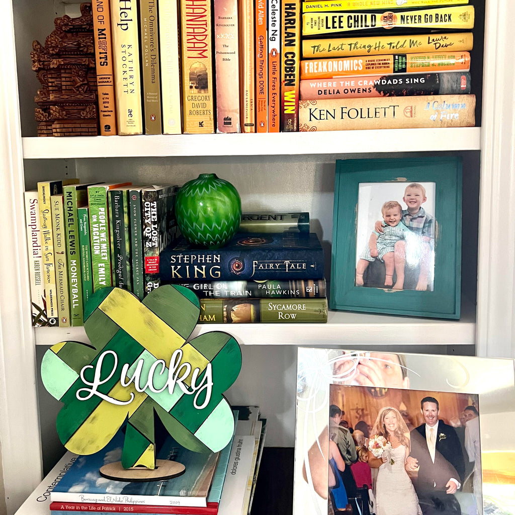 Lucky Sign - Handpainted Standup Shiplap SIgn