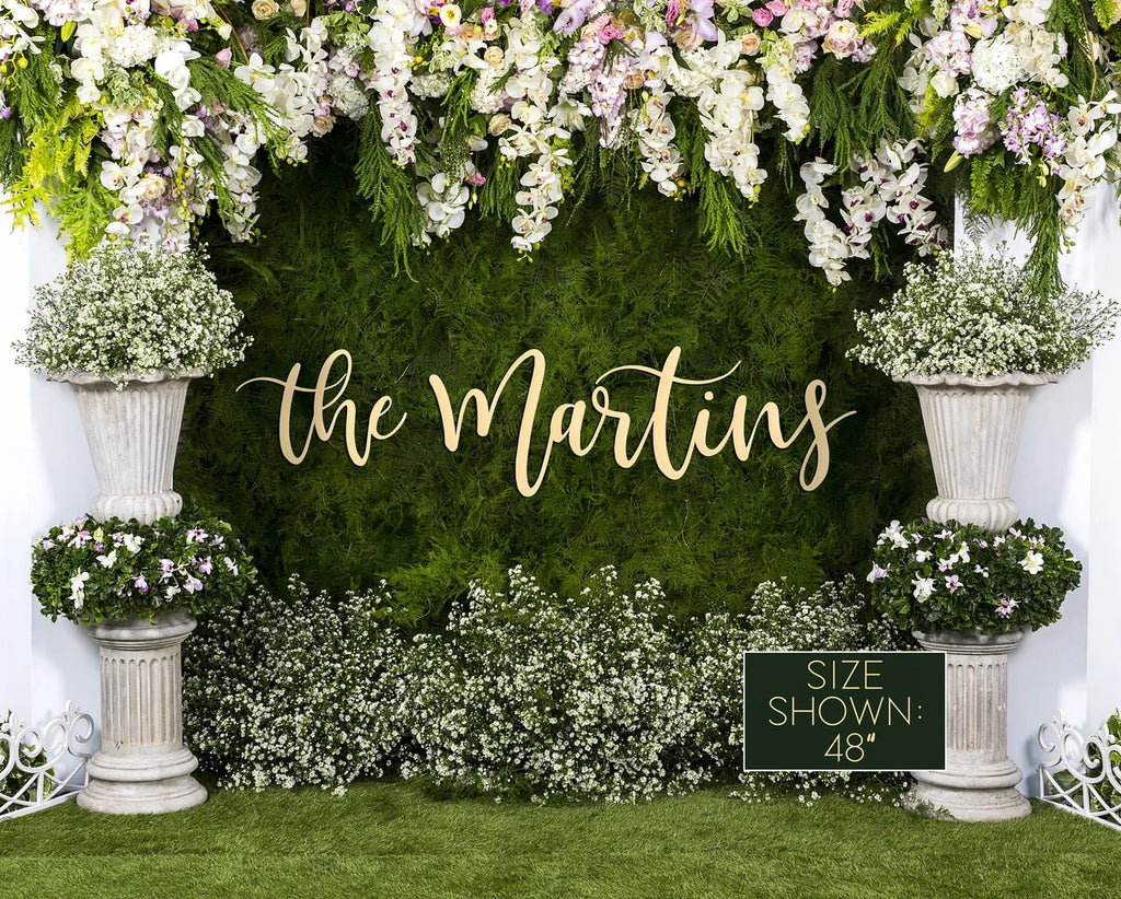 Wedding Backdrop Custom Words