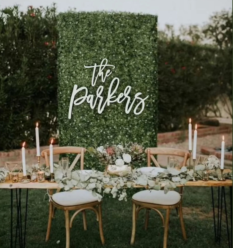 Wedding Backdrop Custom Words