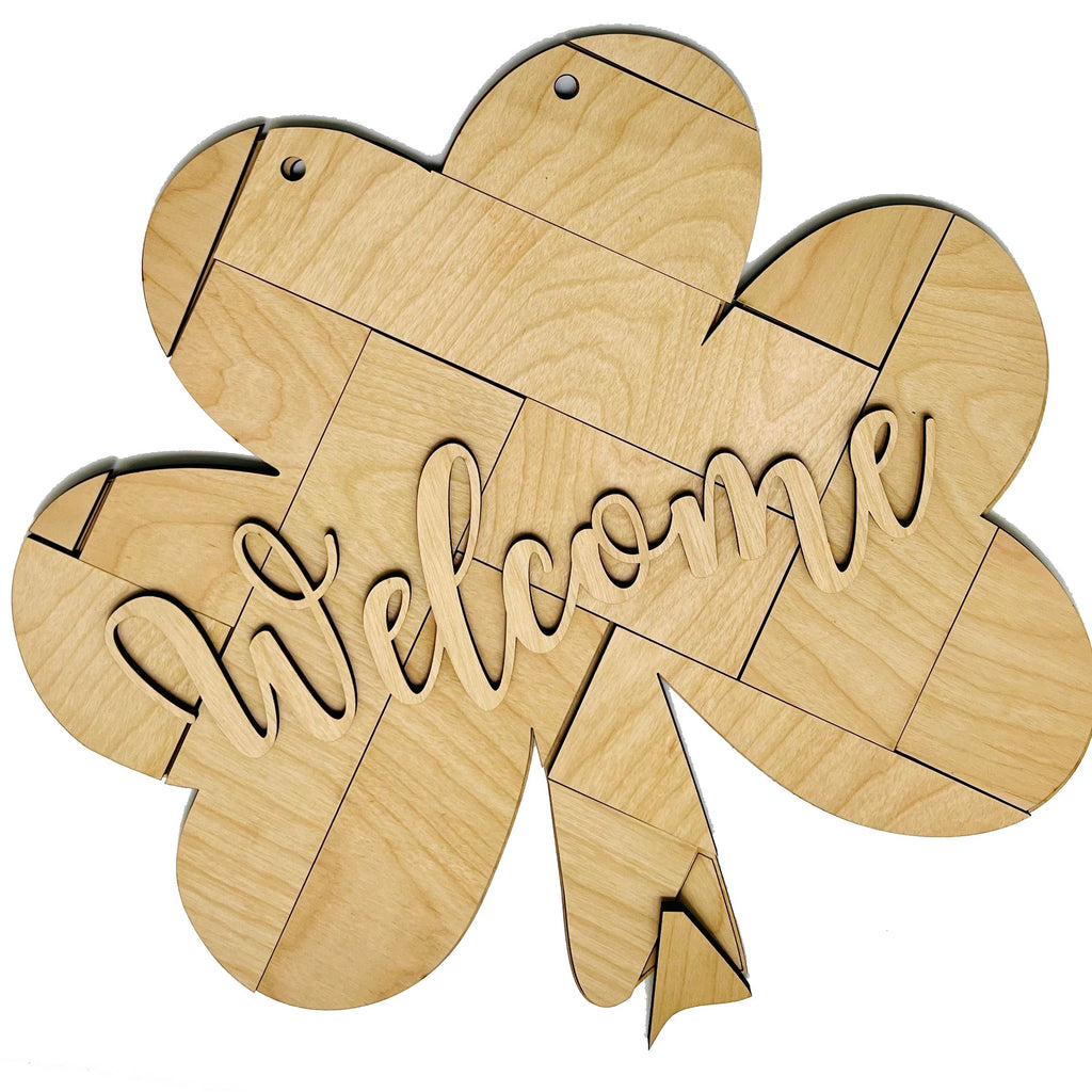 Shiplap Welcome 3D Sign - DIY Paint it Yourself Kit