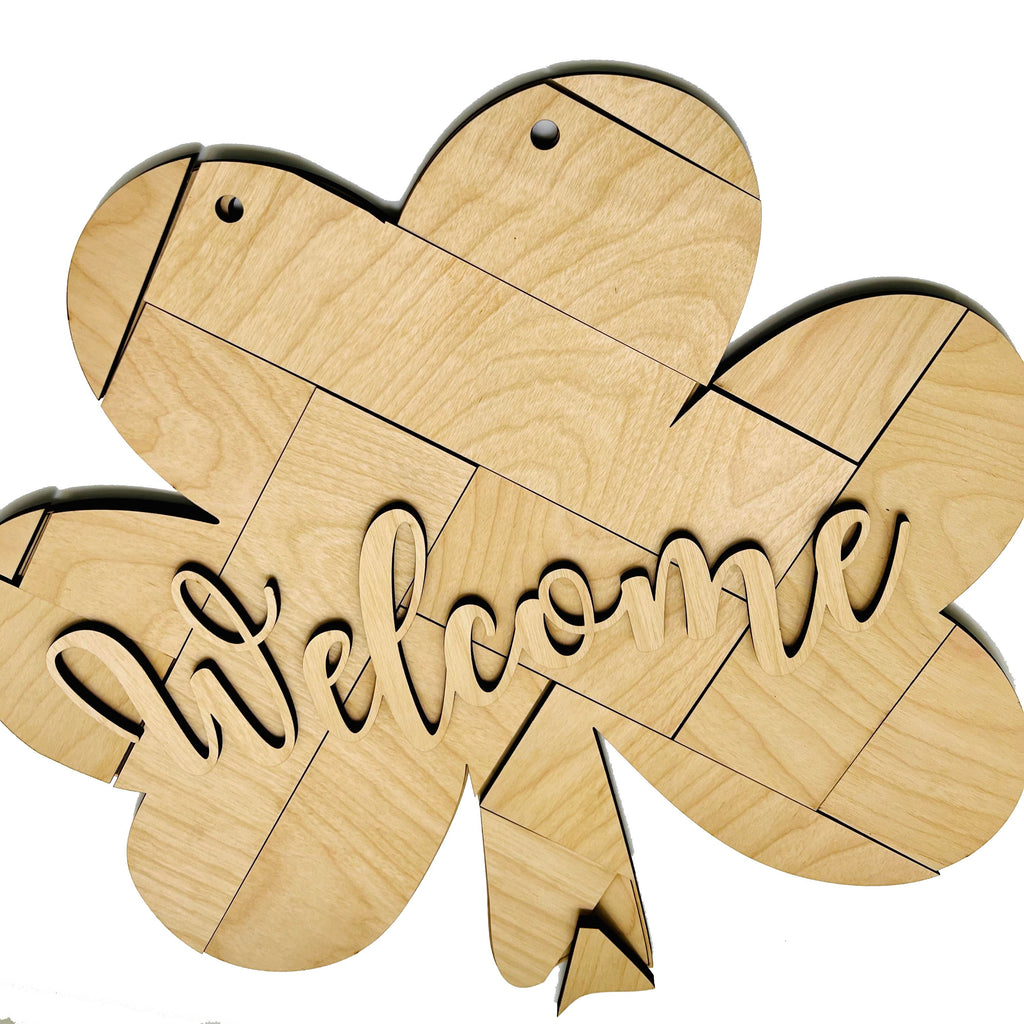Shiplap Welcome 3D Sign - DIY Paint it Yourself Kit